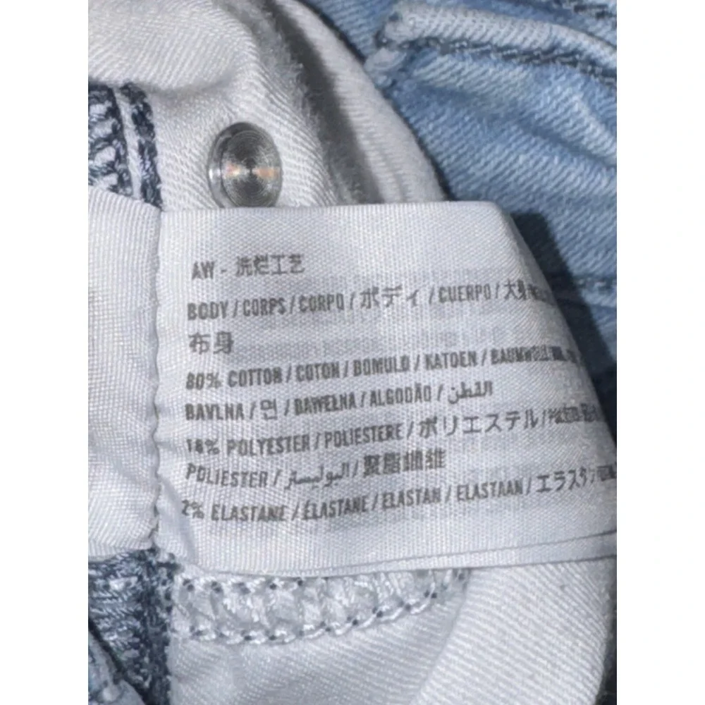 Hollister Slim Straight Jeans Mens 28x30‎ Blue Distressed Grunge Punk Fit 28x27